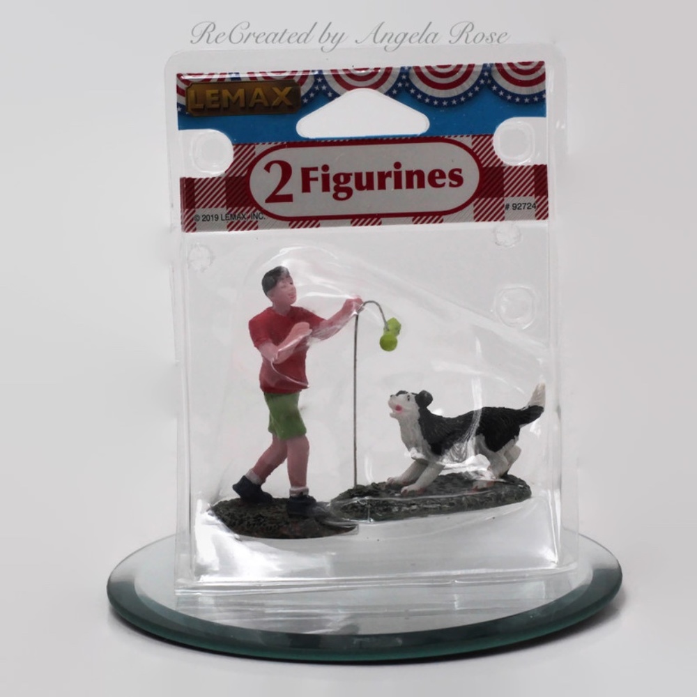Figurines Man & Dog Table Accent D…